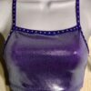 GK ELITE CHEER CROP DANCE TOP FOIL SWAROVSKI CRYSTALS ADULT S