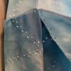 GK METALLIC BLUE CLOUDS ADULT X-SMALL TIE-DYE CAMISOLE FIGURE SKATE DRESS AXS - Image 5