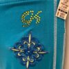 GK STREETWEAR ADULT MEDIUM BLUE 2-LAYER WAIST WHITE TRIM TIE CASUAL PANTS Sz M - Image 3