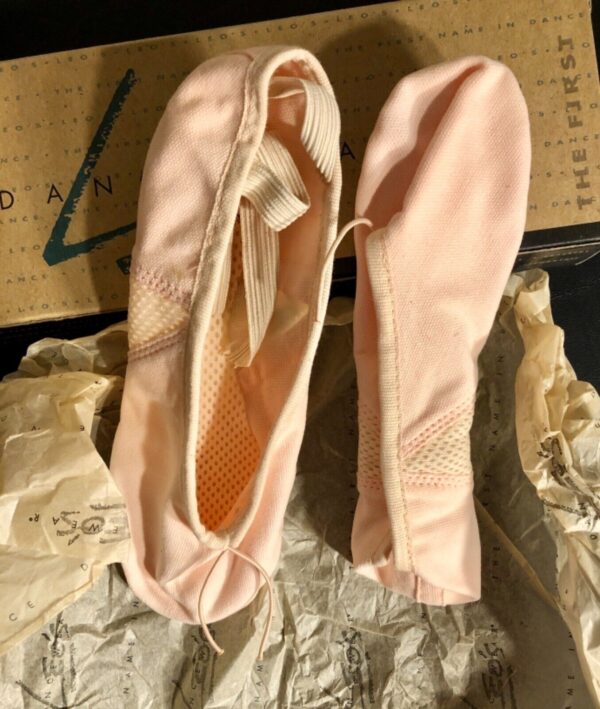 LEO'S BALLET SHOES ADULT SIZE 5.5 ARABESQUE COTTON PINK Sz 5.5 MED WDTH NEW! - Image 3