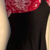 GK DANCE BIKETARD ADULT SMALL RED PAISLEY PRINT BLACK N/S WORKOUT GYM TANK Sz AS - Image 3