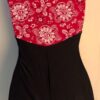 GK DANCE BIKETARD ADULT SMALL RED PAISLEY PRINT BLACK N/S WORKOUT GYM TANK Sz AS - Image 6