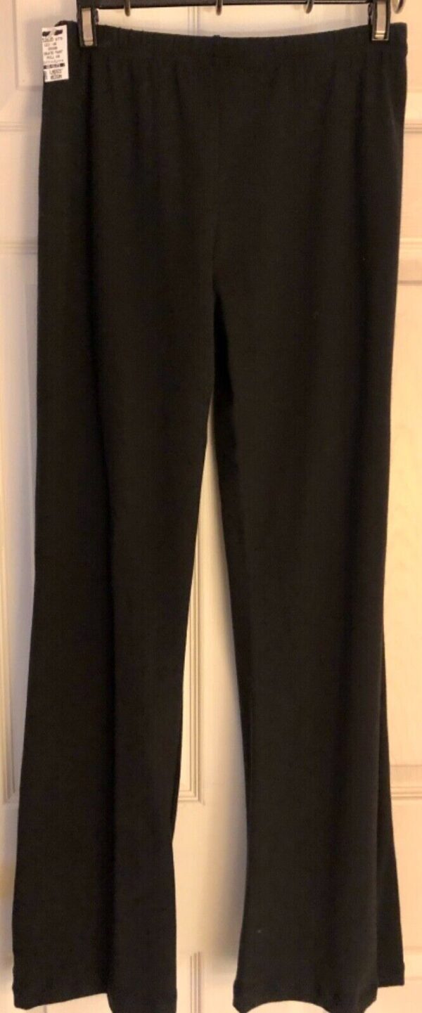 GK ICE SKATE ADULT MEDIUM BLACK COTTON/SPANDEX ATHLETIC WARM UP PANTS Sz AM NWT! - Image 4