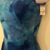 GK TIE DYE DOT FOIL LADIES SMALL V-BACK VELVET TRIM TANK FIGURE SKATE DRESS AS - Image 5