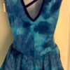 GK TIE DYE DOT FOIL LADIES SMALL V-BACK VELVET TRIM TANK FIGURE SKATE DRESS AS - Image 7