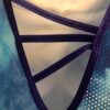 GK TIE DYE DOT FOIL LADIES SMALL V-BACK VELVET TRIM TANK FIGURE SKATE DRESS AS - Image 8
