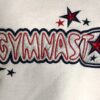 GK SWEATSHIRT ADULT SMALL GYMNAST METALLIC APPLIQUÃ‰ WHITE PULLOVER Sz AS NWT! - Image 3
