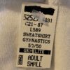 GK SWEATSHIRT ADULT SMALL GYMNAST METALLIC APPLIQUÃ‰ WHITE PULLOVER Sz AS NWT! - Image 5