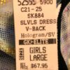 GK TIE-DYE HOLOGRAM ICE FIGURE SKATE GIRLS LARGE TRICOT SLVLS DRESS Sz CL NWT! - Image 8