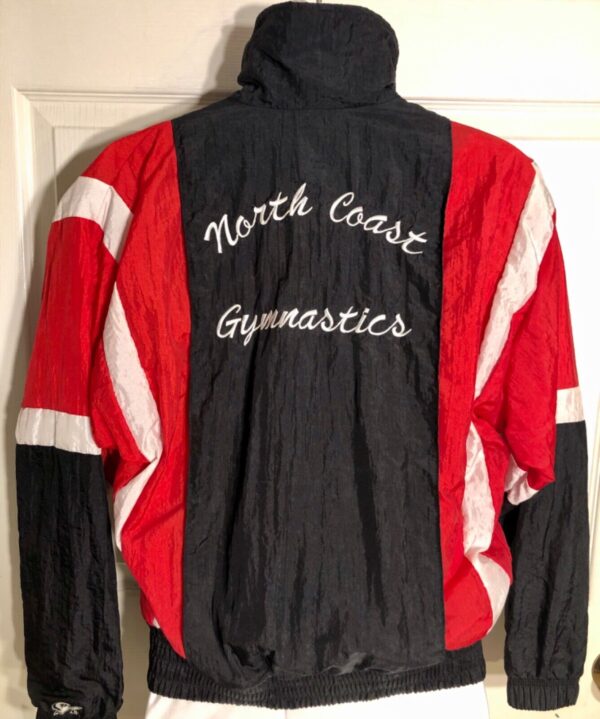 GK MENS SMALL WARM UP JACKET NORTH COAST GYMNASTICS CRINKLE NYLON AS NWT! - Image 4