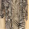 PECK & PECK WATERFALL OPEN CARDIGAN LADIES SMALL OLIVE WHITE WAVY PRINT Sz S EUC - Image 7