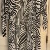 PECK & PECK WATERFALL OPEN CARDIGAN LADIES SMALL OLIVE WHITE WAVY PRINT Sz S EUC - Image 8