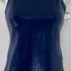 GK DANCE JAZZ CHEER LADIES SMALL NAVY GREEN MYSTIQUE CRISSCROSS STRAP TOP Sz AS