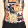 GK COMIC STRIP ICE FIGURE SKATE CHILD LARGE MATTE TRICOT TANK DRESS Sz CL NWT!