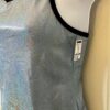 GK DANCE JAZZ ADULT SMALL LGT BLUE FOIL CRISSCROSS STRAPS POLY/SPAND TOP Sz AS - Image 4
