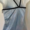GK DANCE JAZZ ADULT SMALL LGT BLUE FOIL CRISSCROSS STRAPS POLY/SPAND TOP Sz AS - Image 7