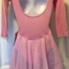 GK 3/4 SLV PINK VELVET ICE SKATE ADULT X-SMALL LOW SCOOP BACK DANCE DRESS Sz AXS - Image 2