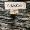 CALVIN KLEIN WOMENS SIZE SMALL BLACK GRAY WHITE 3/4 SLV KNIT SHEATH DRESS Sz S - Image 5