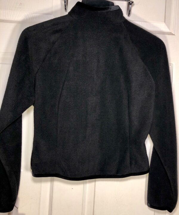 GK FITTED ICE SKATE JACKET ADULT X-LARGE BLACK FLEECE VELVET TRIM ZIP  SZ XL NWT - Image 4