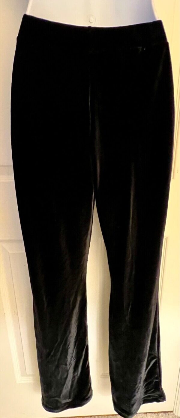 GK BLACK VELVET ADULT X-SMALL GYMNASTICS SKATE WARM-UP CASUAL LOUNGE PANTS SZ XS - Image 4