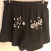 SOFFE BLACK COTTON/BLENDED ADULT XL STAR & GYMNAST GRAPHICS ATHLETIC SHORTS AXL - Image 2