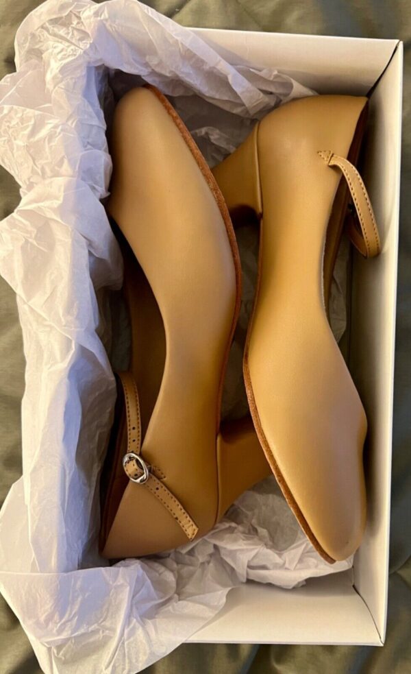 NIB! LEOâ€™S CHORUS LINE LADIES 8.5 LS3305L 1.5" HEEL TAP SHOES TAN SZ 8.5 M - Image 5