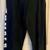 GK JERZEES NAVY SWEATPANTS ADULT LARGE WHTIE 'TUMBLE' GRAPHIC COTTON BLEND SZ L - Image 6