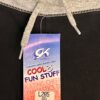 GK CHEER GRAY ATHLETIC LOUNGE PANTS SIZE LADIES LARGE COTTON WHITE STRIPES AL - Image 2