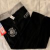 GK CHEER GRAY ATHLETIC LOUNGE PANTS SIZE LADIES LARGE COTTON WHITE STRIPES AL - Image 6