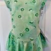 GK ICE SKATE CAP SLV GIRLS SMALL GREEN FLORAL PRINT NYLON/SPANDEX DRESS Sz CS NW