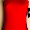 ADIDAS RED NYLON BLUE STRIPES GK GYMNASTICS DANCE LEOTARD Sz AL