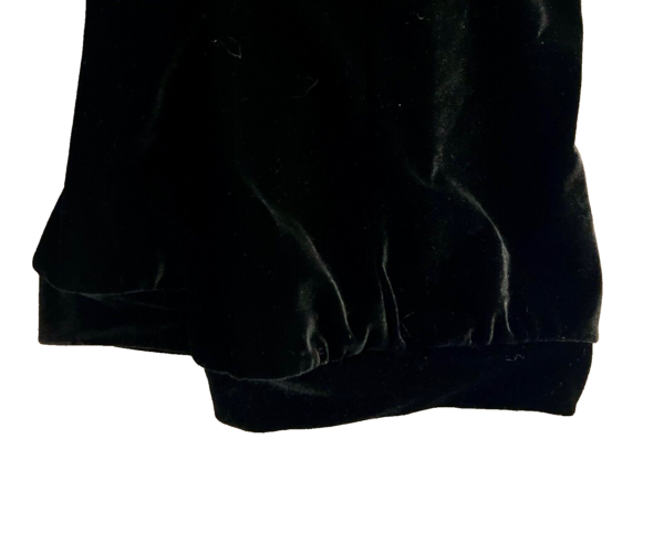 GK DANCE LADIES X-SMALL BLACK VELVET CUFFED BOTTOM PERFORMANCE DRESS PANTS SZ XS - Image 6