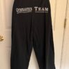 GK â€œGYMNASTICS TEAM USAâ€ ADULT LARGE BLACK COTTON CAPRI GRAY DRAWSTRING WAIST - Image 4