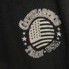 GK â€œGYMNASTICS TEAM USAâ€ ADULT LARGE BLACK COTTON CAPRI GRAY DRAWSTRING WAIST - Image 6