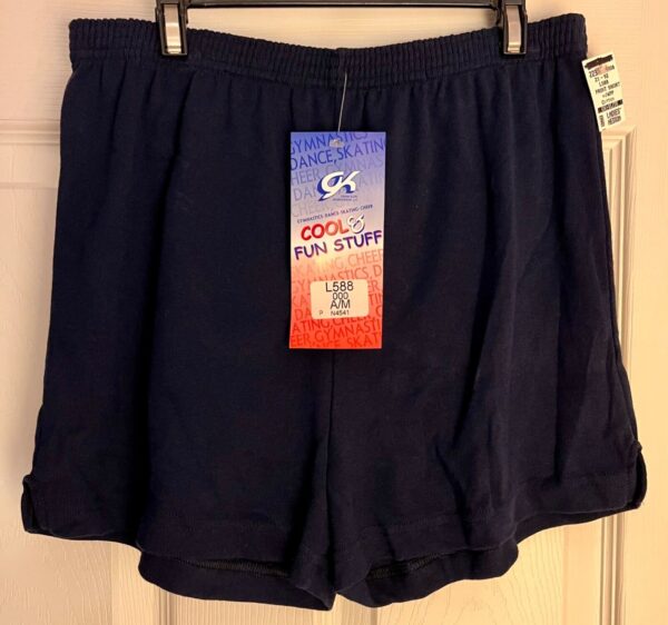 GK COOL & FUN "GYMNAST" APPLIQUE ADULT MEDIUM NAVY COTTON  BOXER SHORTS SZ M - Image 4