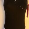 GK JAZZ DANCE LADIES SMALL BLACK ASYM SYLKTECH JA CAMISOLE LEOTARD Sz AS NWT