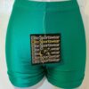 GK WORKOUT SHORTS LADIES X-SMALL GREEN NYLON/SPANDEX DANCE CHEER GYMNASTICS AXS