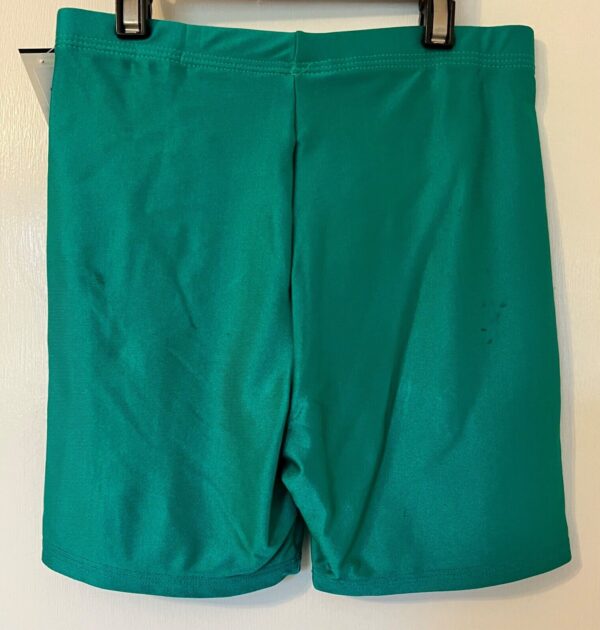 GK WORKOUT SHORTS LADIES X-SMALL GREEN NYLON/SPANDEX DANCE CHEER GYMNASTICS AXS - Image 6