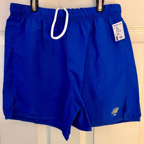 GK SHANNON MILLER BOXERS YOUTH LARGE BLUE SUPPLEX GYMNAST CHEER RUN SHORTS SZ L