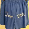 GK CHEER BLUE COTTON SHORTS SIZE ADULT MEDIUM SILVER â€œCHEER DIVAâ€ GRAPHIC BOXERS