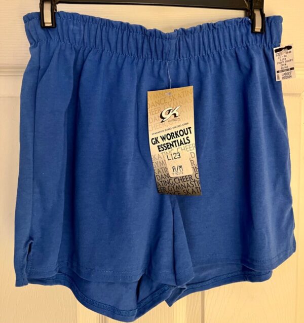 GK CHEER BLUE COTTON SHORTS SIZE ADULT MEDIUM SILVER â€œCHEER DIVAâ€ GRAPHIC BOXERS - Image 2