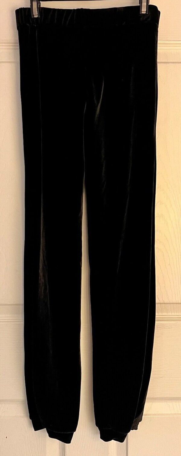 GK DANCE JAZZ GIRLS MEDIUM BLACK VELVET CUFFED DRESS PERFORMANCE PANTS SZ M NWT! - Image 6