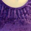 GK ADULT X-LARGE PURPLE & BLACK RIBBED VELVET GYMNASTIC DANCE TANK LEOTARD SZ XL - Image 2