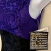 GK ADULT X-LARGE PURPLE & BLACK RIBBED VELVET GYMNASTIC DANCE TANK LEOTARD SZ XL - Image 4