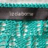 LIZ CLAIBORNE Green Women's Small Cotton Open-Knit Pullover Sweater SZ S EUC - Image 4