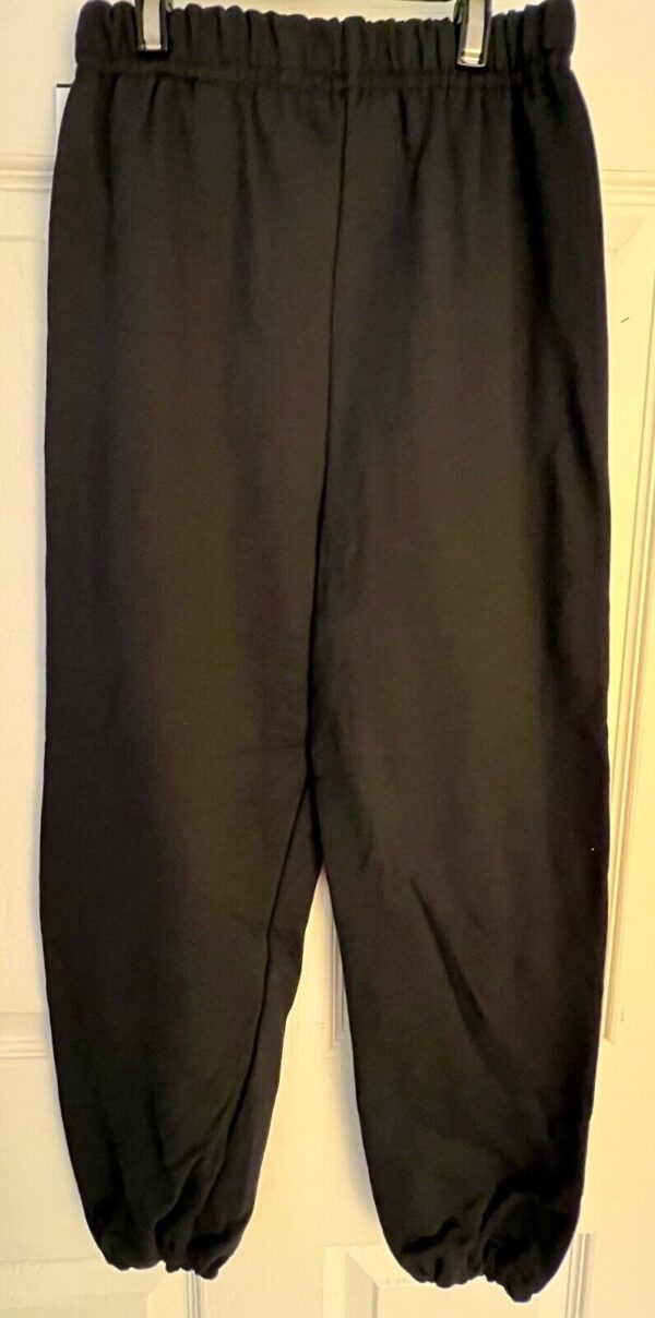 GK â€œDANCEâ€ GRAPHIC CHILD MEDIUM BLACK COTTON/POL ATHLETIC LOUNGE SWEATPANTS Sz M - Image 3