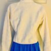 GK ICE SKATE ADULT SMALL WHITE FLEECE VELVET EYELET EMBROIDERED ZIP JACKET SZ S - Image 3