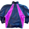 GK WARM UP ADULT LARGE CRINKLE NYLON NAVY PURPLE GREEN GYMNAST SPORT JACKET SZ L - Image 8