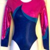 GK LONG SLEEVE LADIES SMALL BERRY OCEAN FOIL N/S DANCE LEOTARD Sz AS NWT!