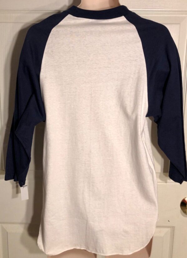 GK 3/4 SLV MENS BASEBALL TEE WHITE COTTONGYMNASTICS STILL RINGS GRAPHICS AM NWT - Image 3